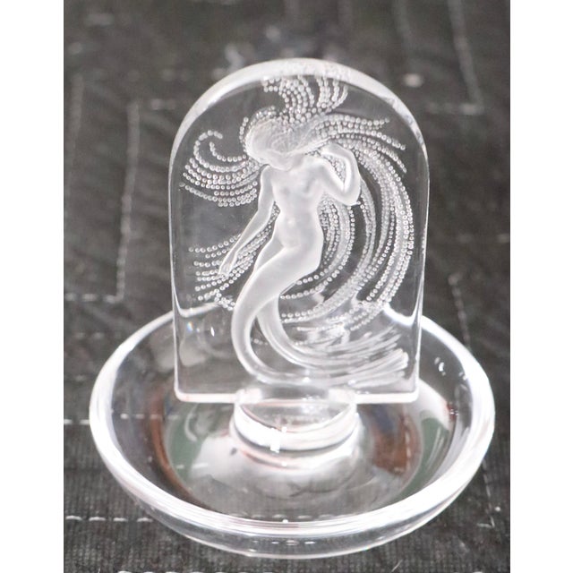 Art Deco Mid 20th Century Lalique Naiade Ring Dish For Sale - Image 3 of 5