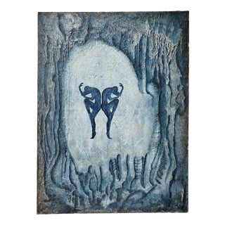 Unknown Artist, Dancers Under the Light, Mixed Media For Sale
