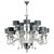 Collection Orchidea Chandelier, Metal and Crystal, NCS 437 by Jago For Sale - Image 10 of 10