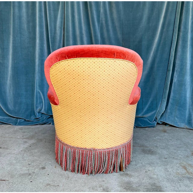 Pair of Large Napoleon III Armchairs in Gold and Red For Sale - Image 9 of 12