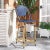 Wood Zaid Barstool - Navy For Sale - Image 7 of 12