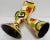 1980s Marilee Hall Pair of Colorful Glazed Pottery Goblets For Sale - Image 5 of 8