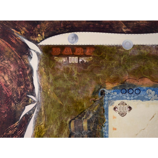 1990s "Bare in Mind" Satirical Bond Paperwork Collage by Mickey "Kano" Kane For Sale - Image 5 of 8