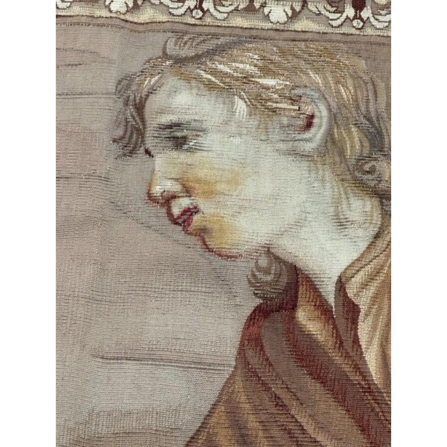 Antique Spanish Royal Manufactury Tapestry, 1890s For Sale - Image 11 of 18
