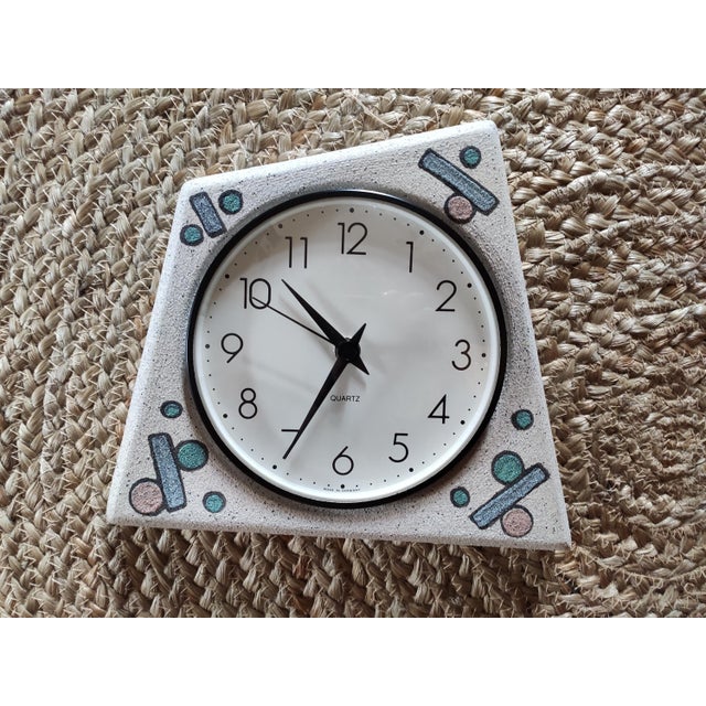 White Vintage Wall Clock from Junghans, 1970s For Sale - Image 8 of 8