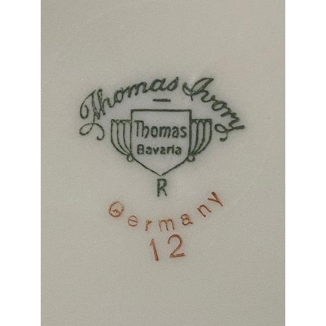 Vintage Thomas Ivory Bavaria Rose & Gold China Set — 53 Pieces For Sale - Image 10 of 12