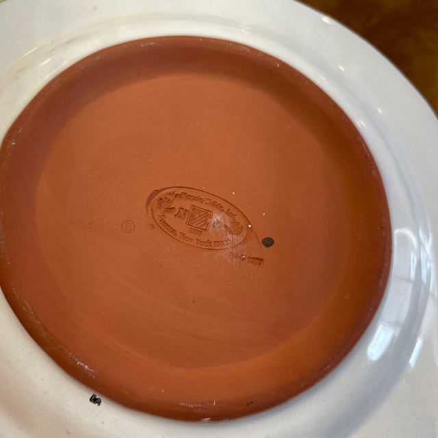 2000 - 2009 McKenzie Childs Terracotta Plate For Sale - Image 5 of 5