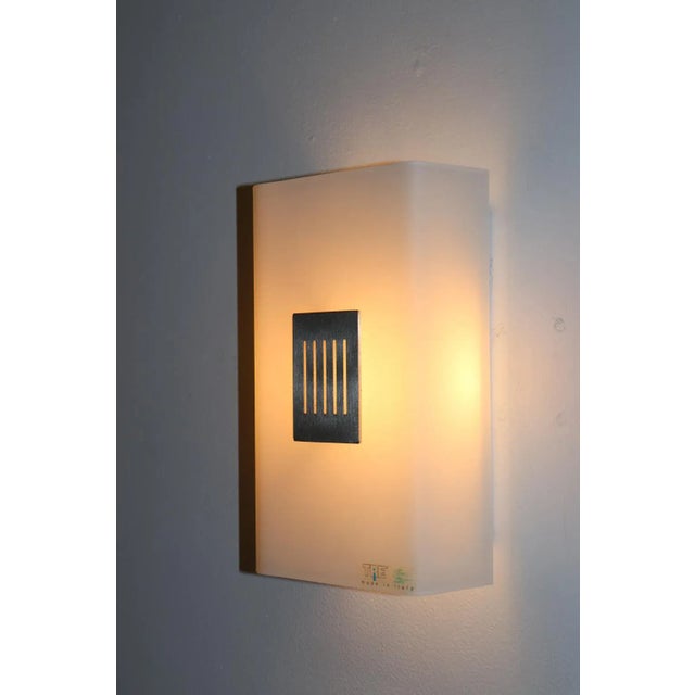 White Eko Modern Murano Wall Lamp White Glass For Sale - Image 8 of 11