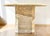 Stone Pair of 1970s Italian Travertine Scalloped Edge Pedestal End Tables For Sale - Image 7 of 17