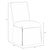 Wood Slipcover Dining Chair in Leopard Blue For Sale - Image 7 of 8