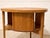 Brown Vintage Brown Saltman Mid-Century Modern Round Walnut Side Table With Geometric Top For Sale - Image 8 of 12