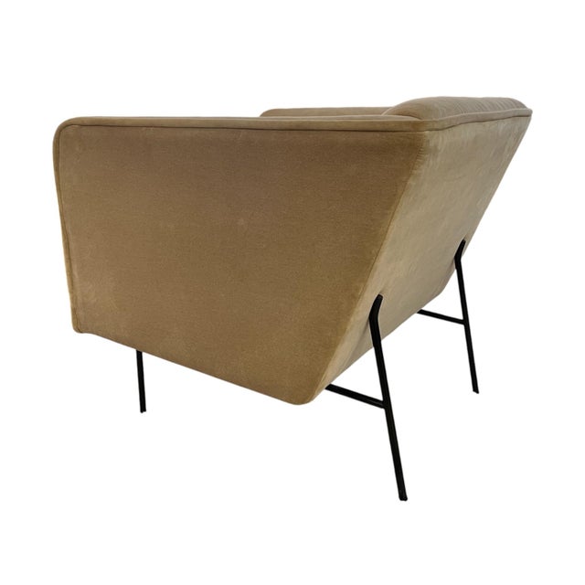 Mid-Century Modern Blu Dot Dandy Oversized Velvet Lounge Chair For Sale - Image 3 of 5