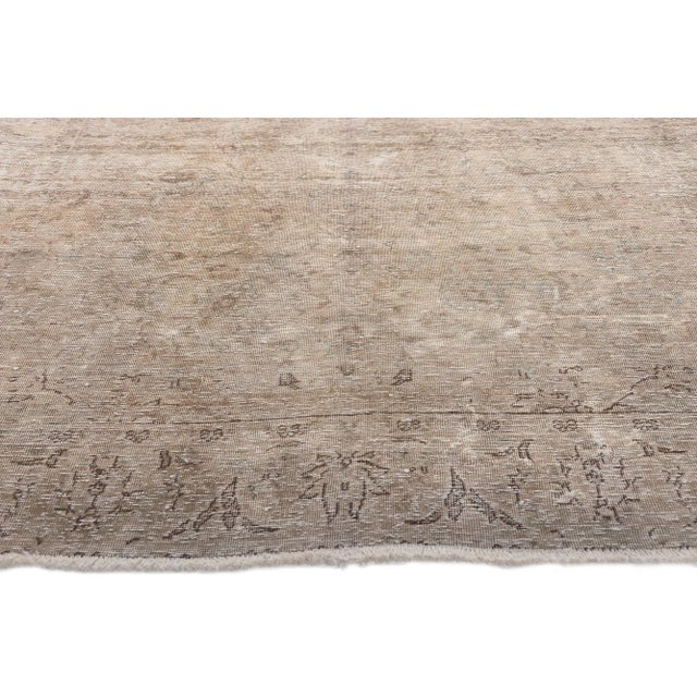 Mid 20th Century Distressed Faded Vintage Persian Rug, 04'10 X 07'09 For Sale - Image 4 of 10