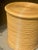 Vintage 1970s Boho-Chic Pencil Reed Rattan Sculptural Drum Side Table For Sale In Los Angeles - Image 6 of 10