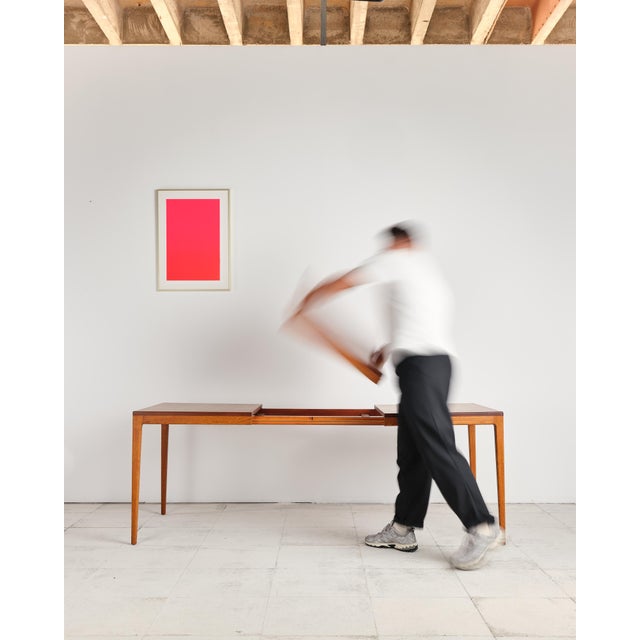 Mid-Century German Extendable Dining Table in Teak and Oak by Hartmut Lohmeyer for Wilkhahn, 1960s For Sale - Image 11 of 18