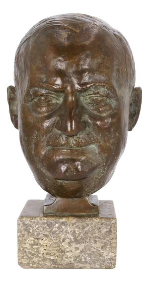Unidentified Artist, Portrait Head of Gottfried Bischoff, 1953, Bronze