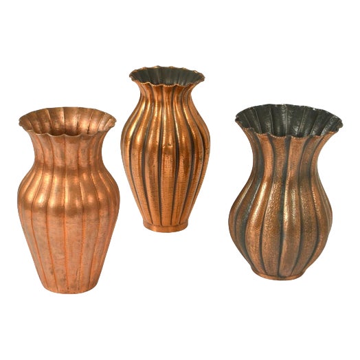 Large Copper Amphora Vase by Egidio Casagrande, Italy, 1950s For Sale