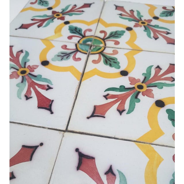 Antique Handmade Ceramic Tile attributed to Devres, France, 1920s For Sale - Image 10 of 18