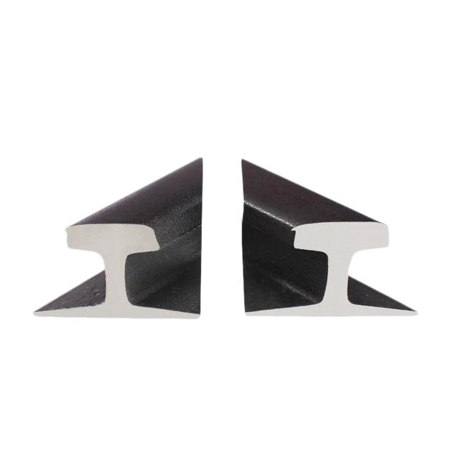 Rail Road Sections Bookends - a Pair For Sale - Image 10 of 10