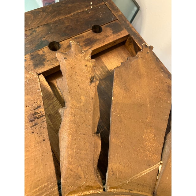 Italian Carved Giltwood Sunburst Convex Mirror For Sale - Image 14 of 16