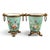 Traditional Turquoise Porcelain and Bronze Cache-Pots, Paris, France, 1835-1850, Set of 2 For Sale - Image 3 of 10