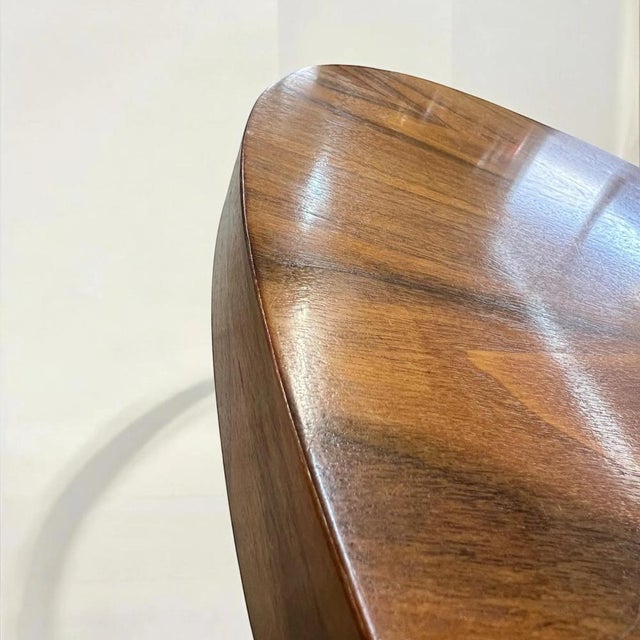 Space Age Coffee Table in Veneered Wood, 1970s For Sale - Image 6 of 7