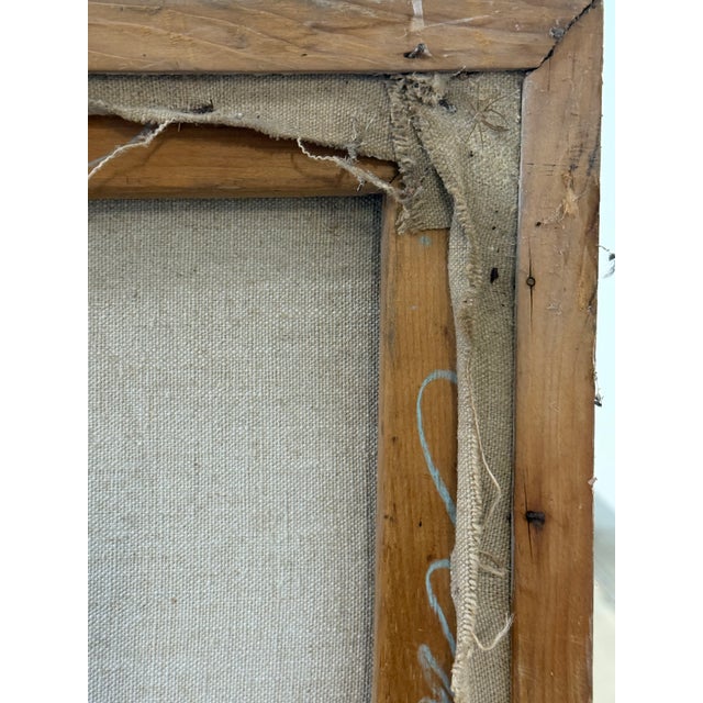 Large Mid-Century Abstract Oil on Stretched Canvas by Tom Cranmer, 1957 For Sale - Image 11 of 14