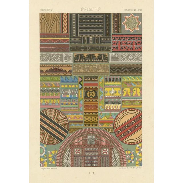 Ethnographic Design Lithograph, 1869, Paper For Sale - Image 11 of 12