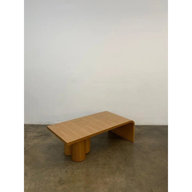 Arts & Crafts Four Curves Coffee Table- Handcrafted For Sale - Image 3 of 13