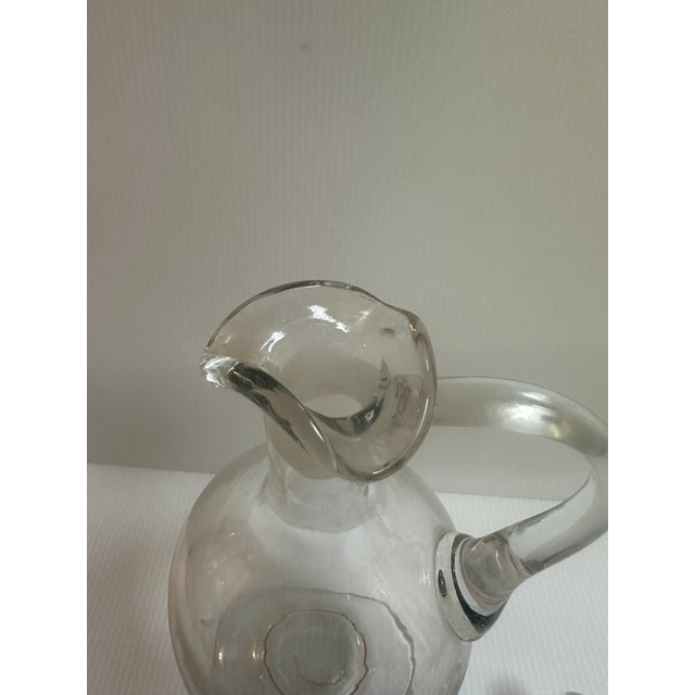 Vintage Berry Brothers Magnum Champagne Decanter Clear Crystal Glass With Stopper 12" Tall For Sale - Image 12 of 18