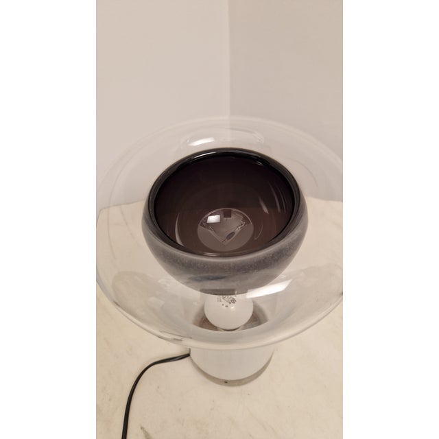 Artemide Saffo Table Lamp in Metal and Glass by Angelo Mangiarotti for Artemide, 1960s For Sale - Image 4 of 18