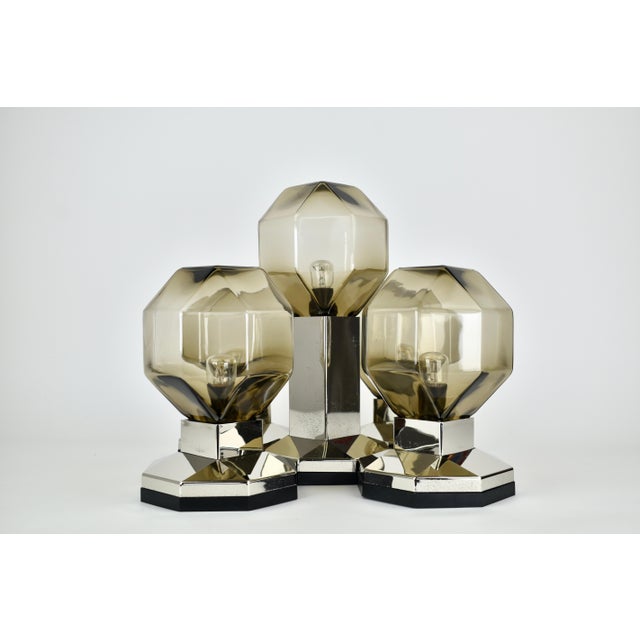 1970s Motoko Ishii Modular Flush Mount for Staff Leuchten - Set of 5 For Sale - Image 11 of 17