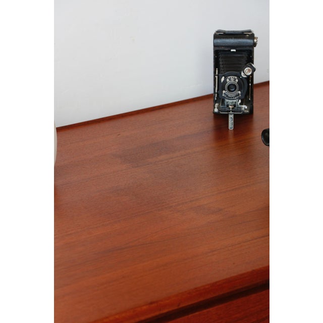 Freestanding Scandinavian Desk in Teak from Dyrlund, 1960s For Sale - Image 10 of 18
