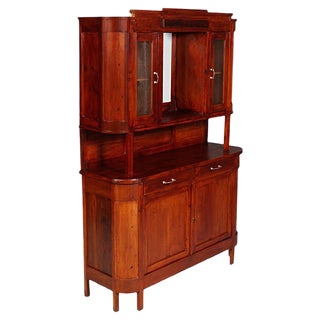 Antique Rustic Sideboard Display Cabinet from Cucchi & Sola Ammobigliamenti, 1910s For Sale