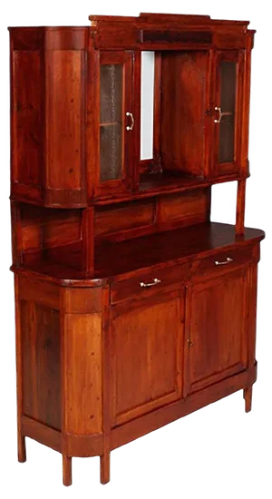 Antique Rustic Sideboard Display Cabinet from Cucchi & Sola Ammobigliamenti, 1910s