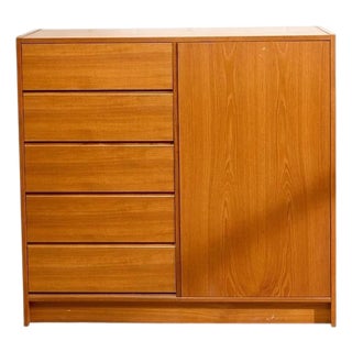 Mid 20th Century Danish Modern Cabinet Dresser For Sale