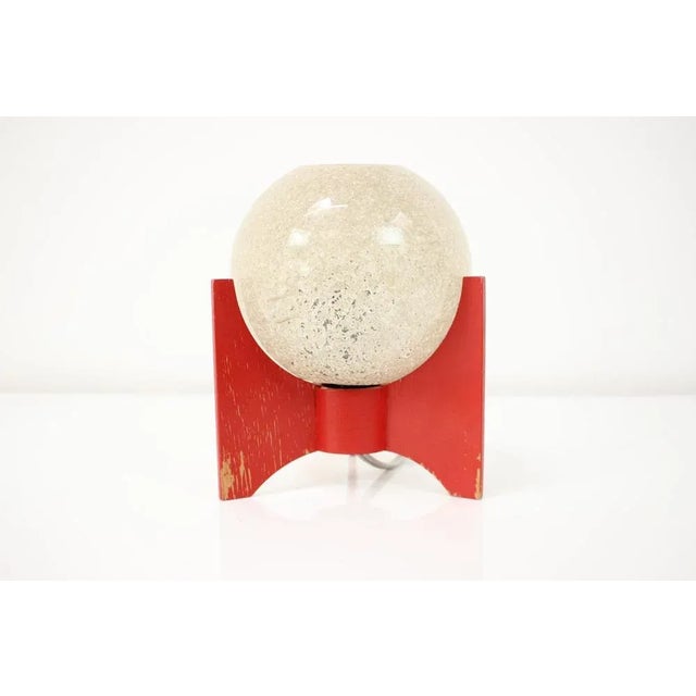 Made in Czechoslovakia Made of wood and plastic Good original condition US Adapter Included. This piece is attributed to...