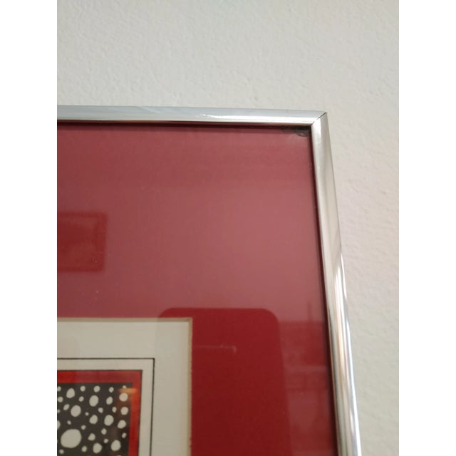1988 Geometric Pen and Ink Drawing Signed Ivan Saramaha, Framed For Sale In New York - Image 6 of 7