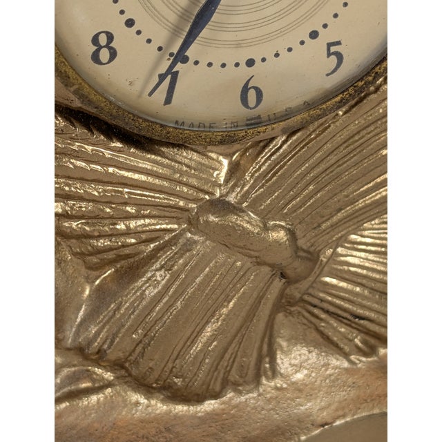 Rare Antique Gilded Commerce Mantle Clock by Golden Novelty MFG C 1885 For Sale In Nashville - Image 6 of 11
