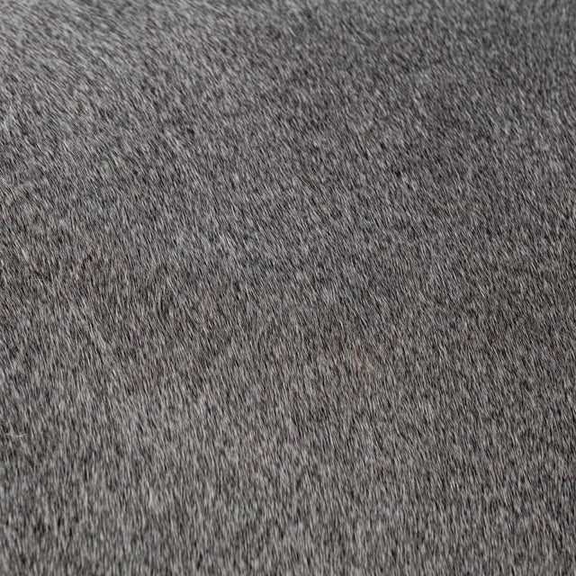 Farmhouse Grey Hide Counter Stool For Sale - Image 3 of 5