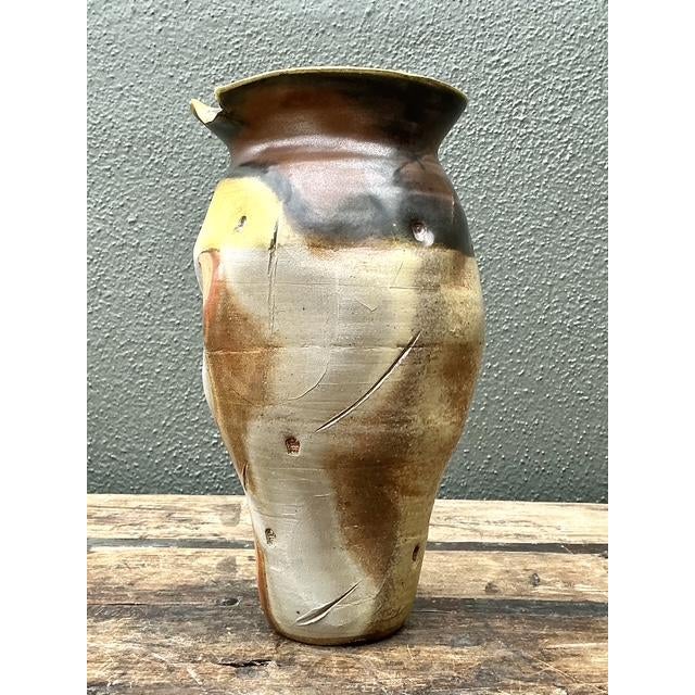 Ceramic Vintage Original Studio Pottery Skull Vase For Sale - Image 7 of 12