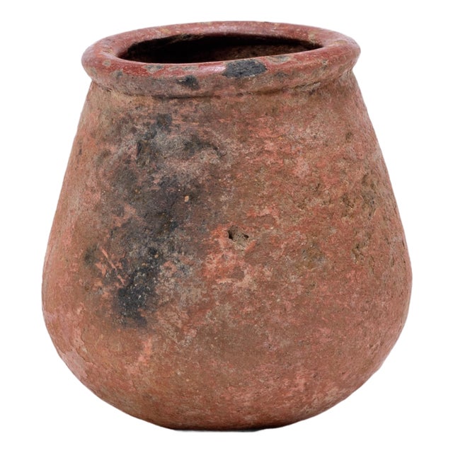 19th Century Petite African Redware Vessel For Sale