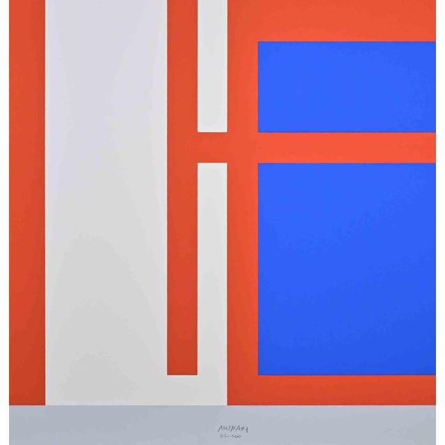 Screen print realized by Bruno Munari in 1991. Hand-signed and numbered in pencil. Edition of 100. Excellent condition....