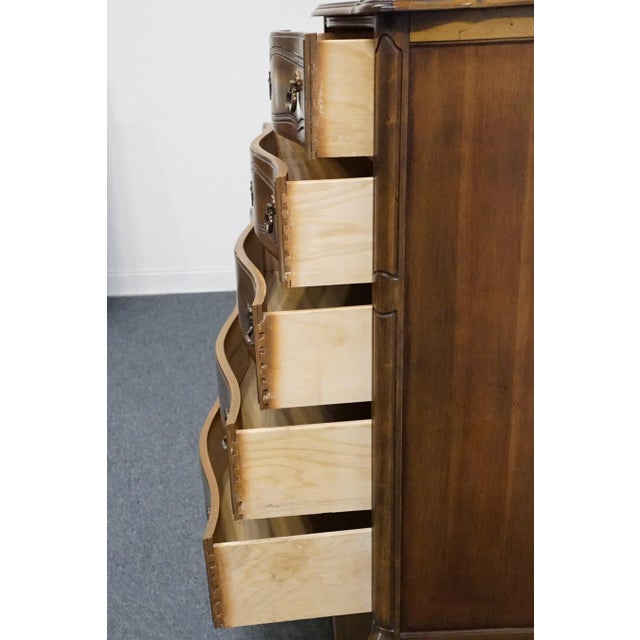 Bassett Furniture Cherry Country French Provincial 38" Chest of Drawers 190-5-A371 For Sale In Kansas City - Image 6 of 11