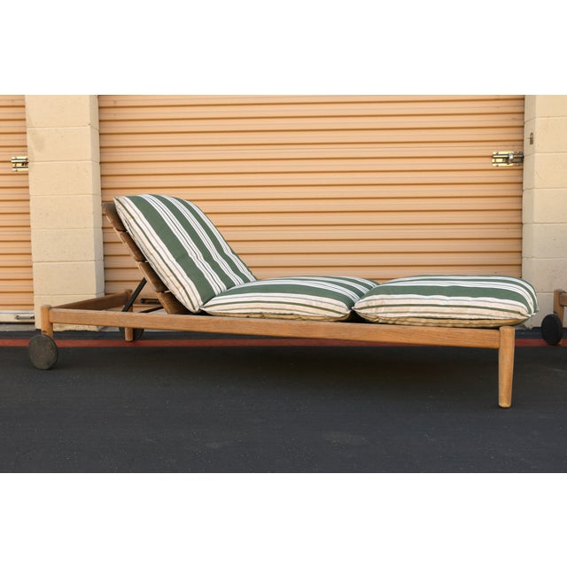 Set of Four Terassi Collection Teak Chaise Lounges by Studio Tolvanen For Sale - Image 9 of 18