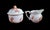 Traditional Herend Eton Rust 1950s Creamer and Sugar Bowl W/ Rose Finial - Discontinued- For Sale - Image 3 of 7