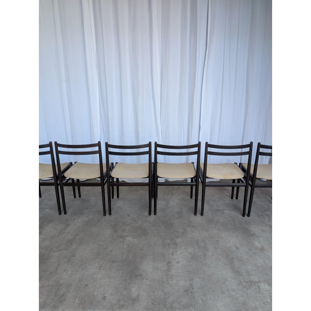 Vintage Dining Chairs in Beech Wood, 1970s, Set of 6 For Sale - Image 9 of 18