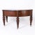 British Colonial Style Demi-Lune Leather Top Desk For Sale - Image 4 of 10