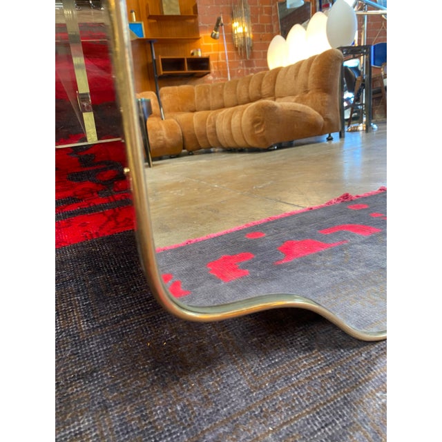 1960s Vintage Italian Wall Mirror For Sale - Image 4 of 8