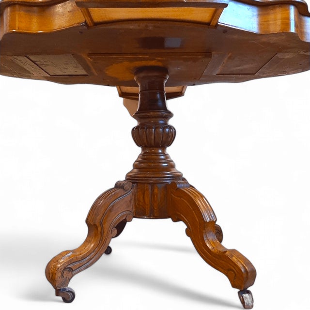 Louis Philippe Table in Walnut Veneer For Sale - Image 9 of 18